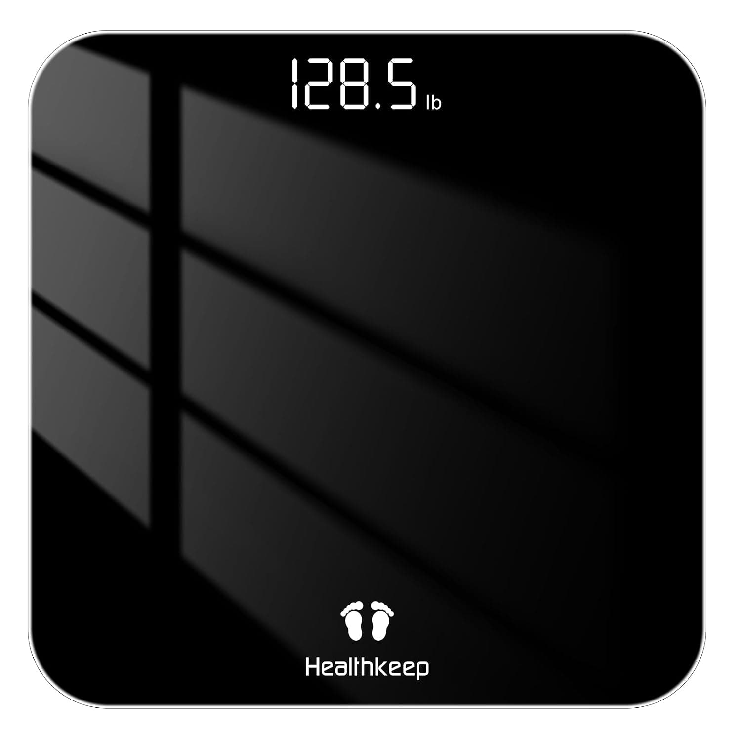 Eufy Smart Scale P2 Pro front view with metallic sensors