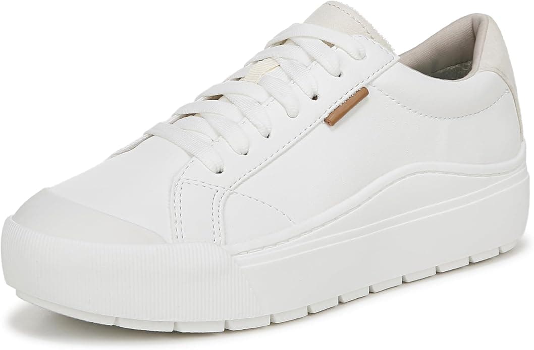 Dr Scholls Time Off women white platform sneaker side profile