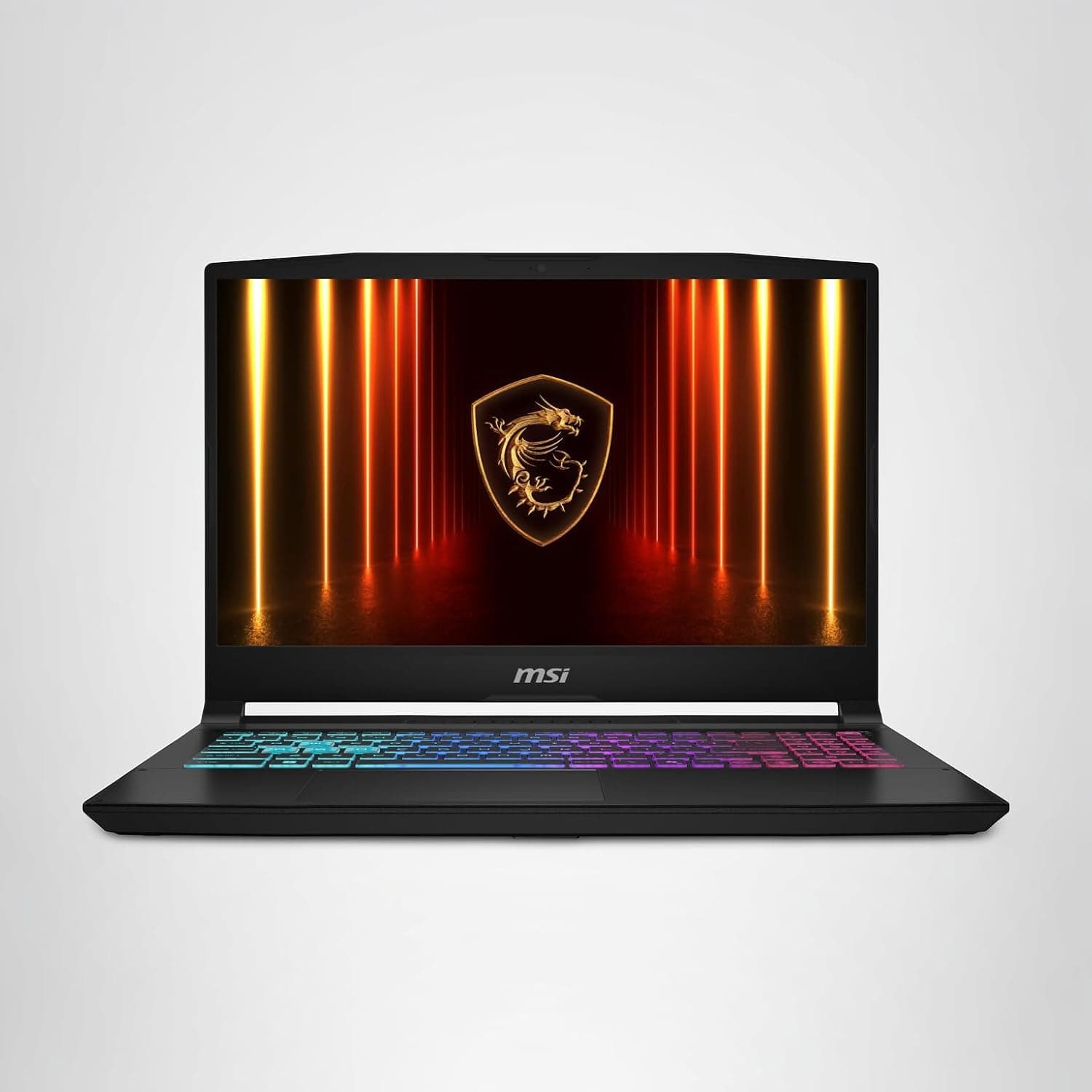 MSI Katana 15 HX Black gaming laptop front view