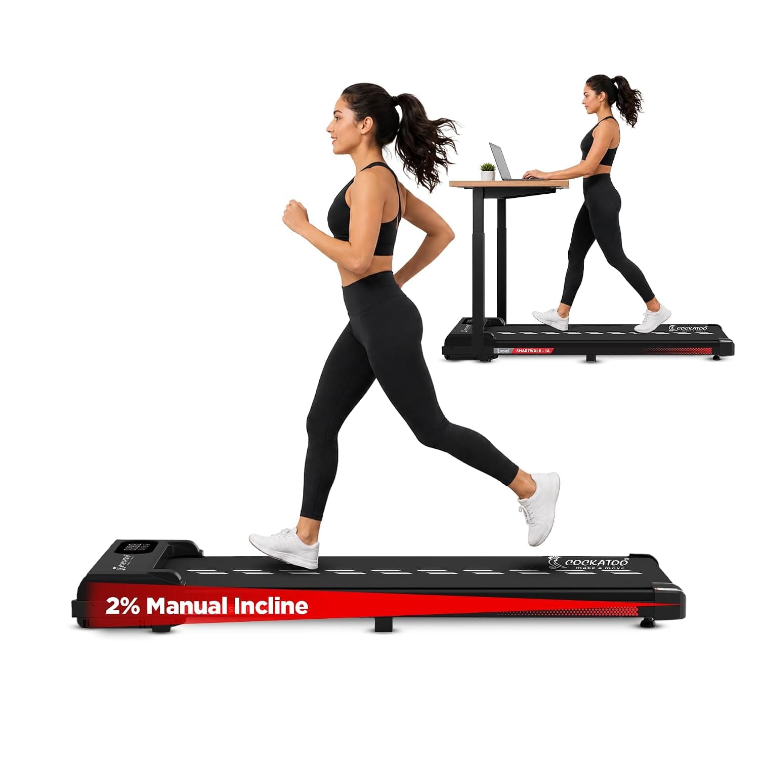 Cockatoo SmartWalk under desk walking pad treadmill overview