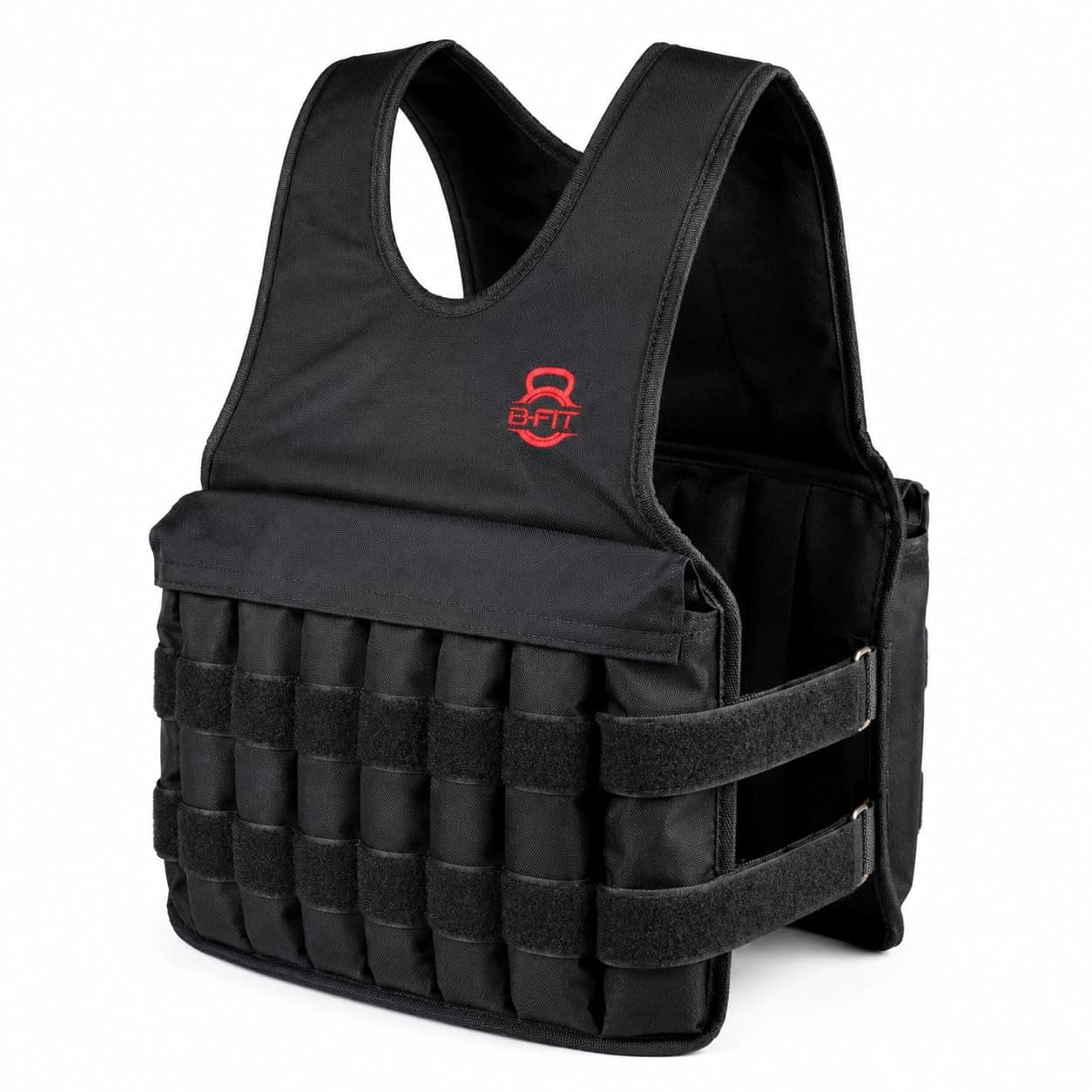 FIT heavy duty adjustable weighted vest jacket front view