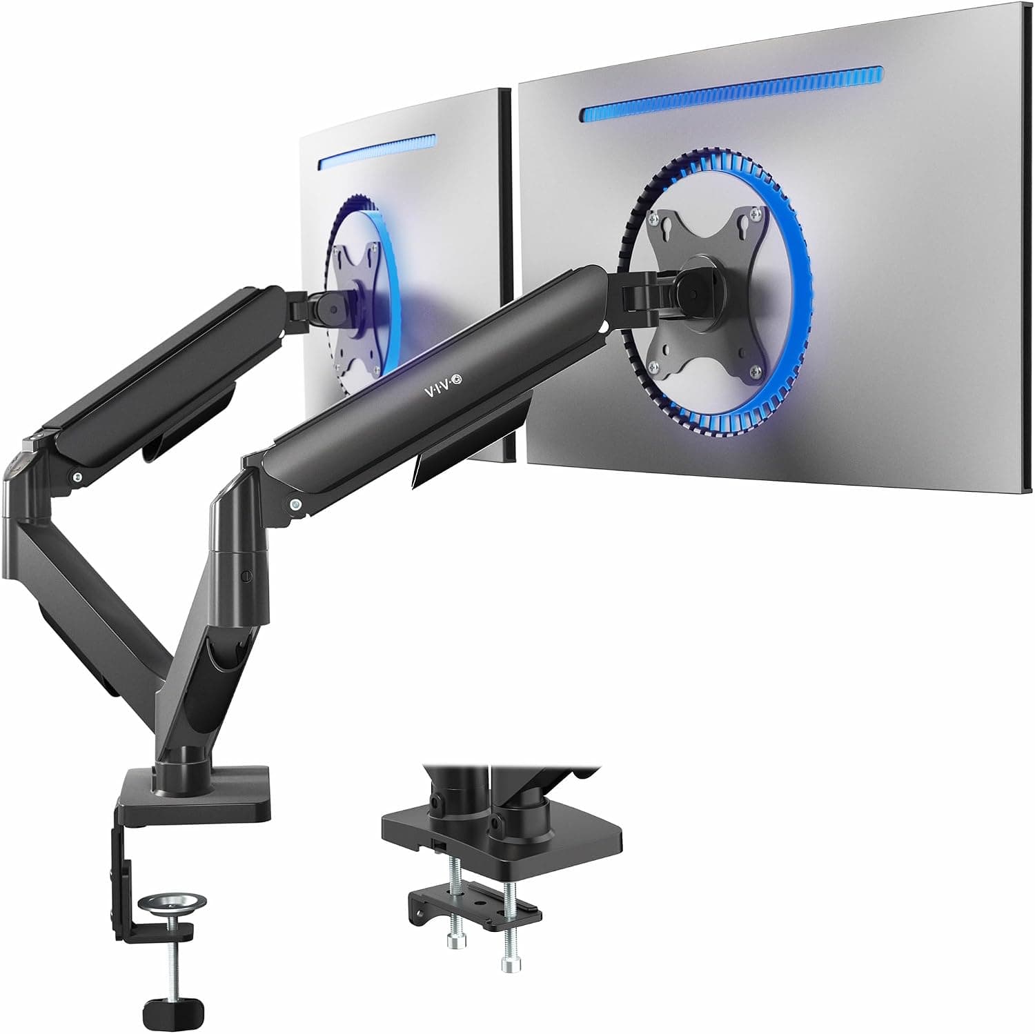 VIVO Dual Monitor Pneumatic Gas Spring Desk Arm STAND-V002O Overview