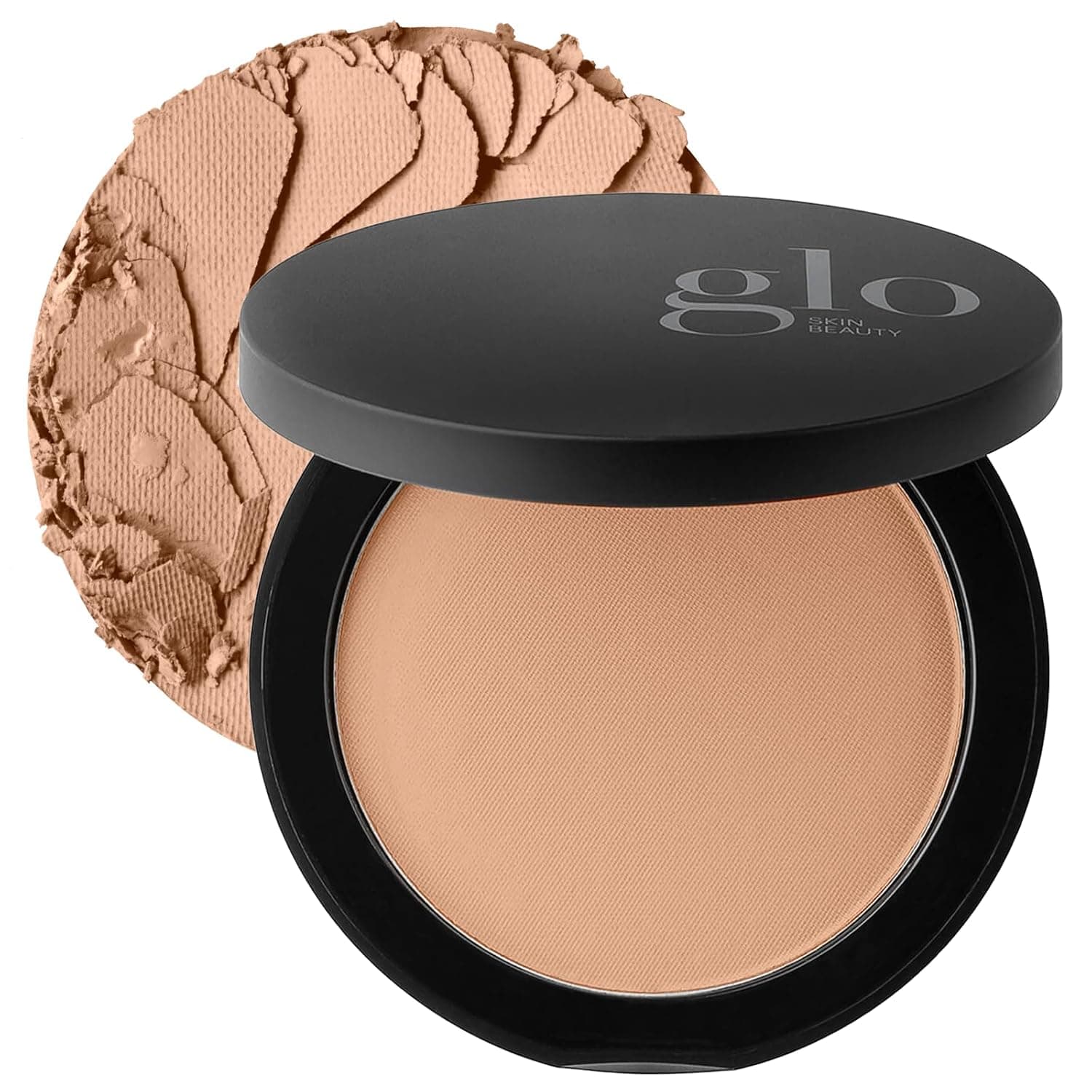 Glo Skin Beauty Pressed Base Powder Foundation compact and puff