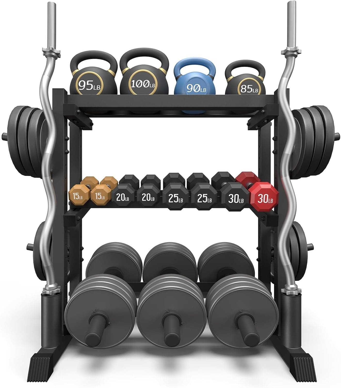 GripPro extra thick high density exercise mat rolled out on home gym floor