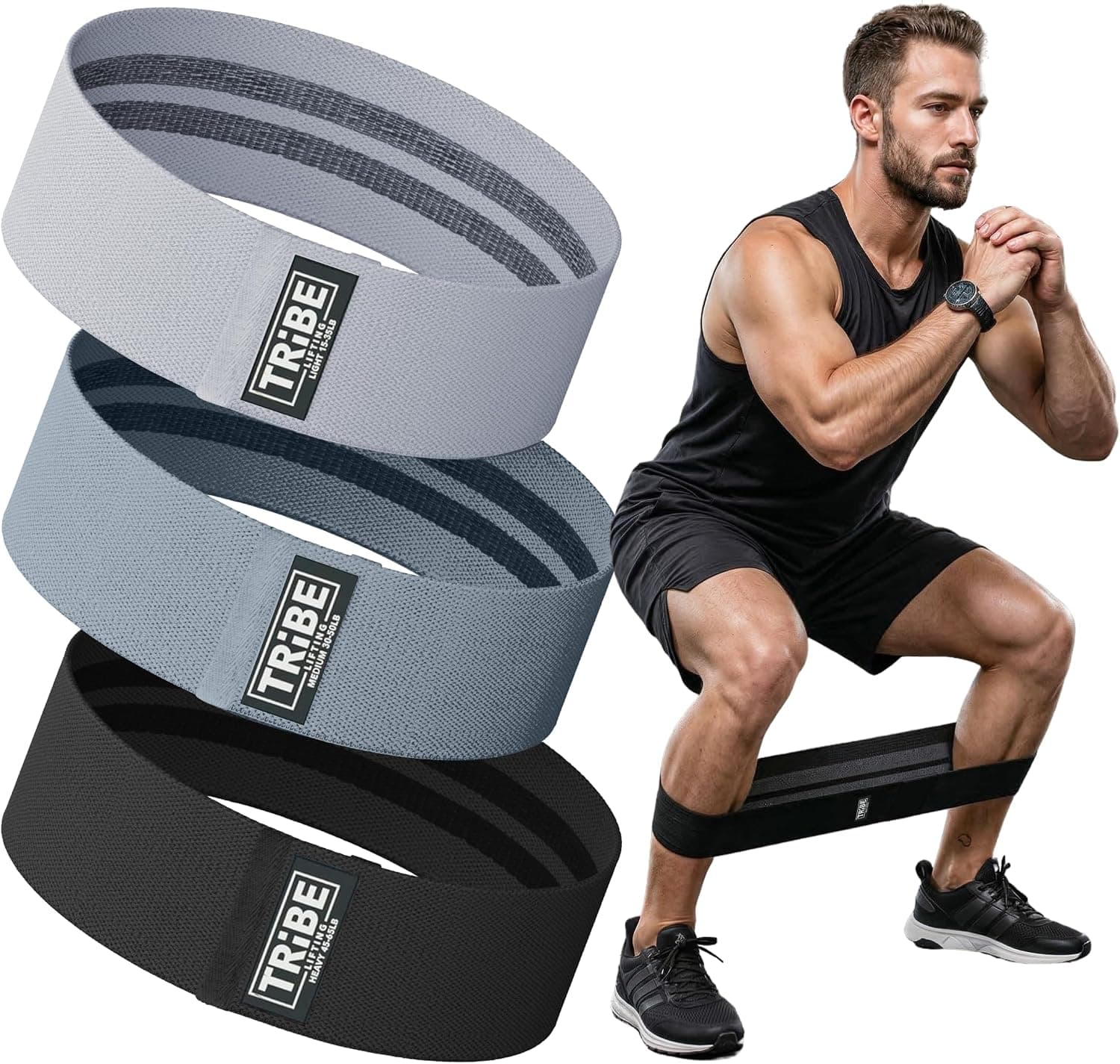 Tribe Lifting 3-pack fabric resistance loop bands overview