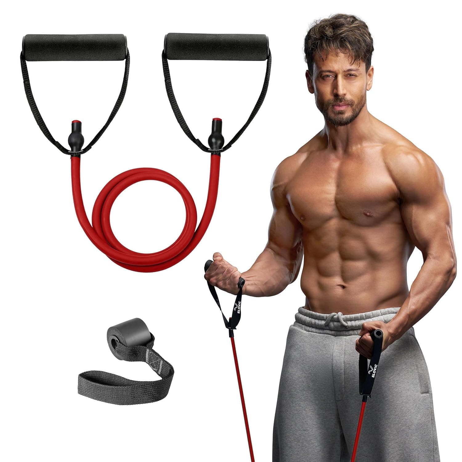 SLOVIC resistance tube with foam handles overview
