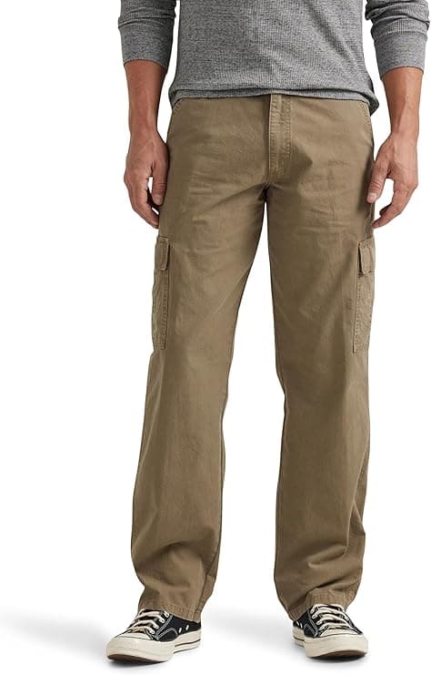 Wrangler Authentics men twill relaxed fit cargo pant Logan front view