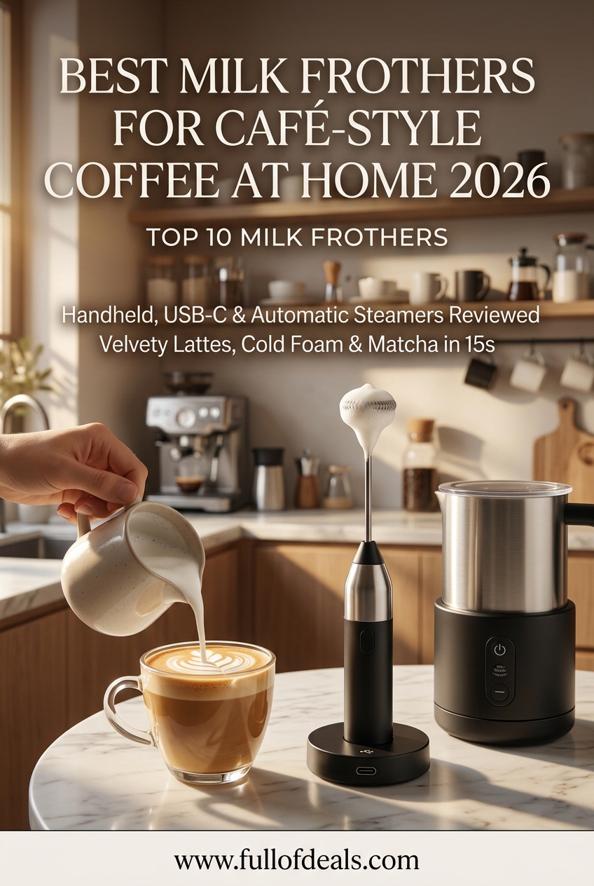 Best Milk Frothers on Amazon (2026) – Handheld, USB-C Rechargeable & Automatic Foam Makers (Ranked)