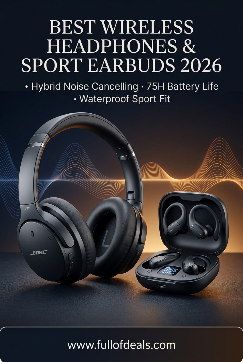 Best Wireless Headphones and Sport Earbuds in 2026: Noise Canceling, Battery Life, and Top Budget Picks