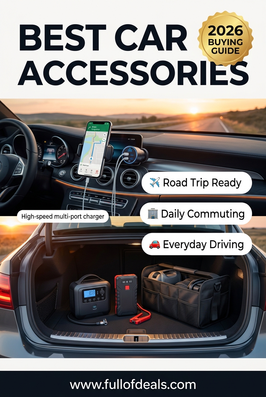 Best Car Accessories for Road Trips, Commuting & Everyday Driving in 2026