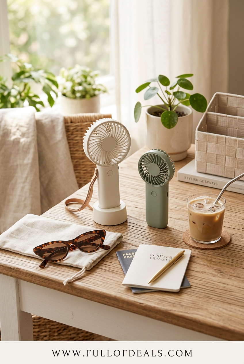 Best Portable Fans for Travel & Desk in 2026 – Handheld, Neck & Quiet Air Circulators Tested